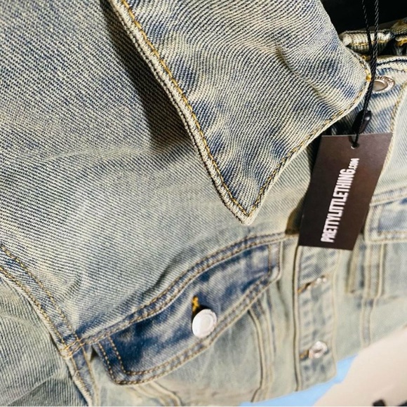 PrettyLittleThing denim bodysuit size 2 - Picture 2 of 7